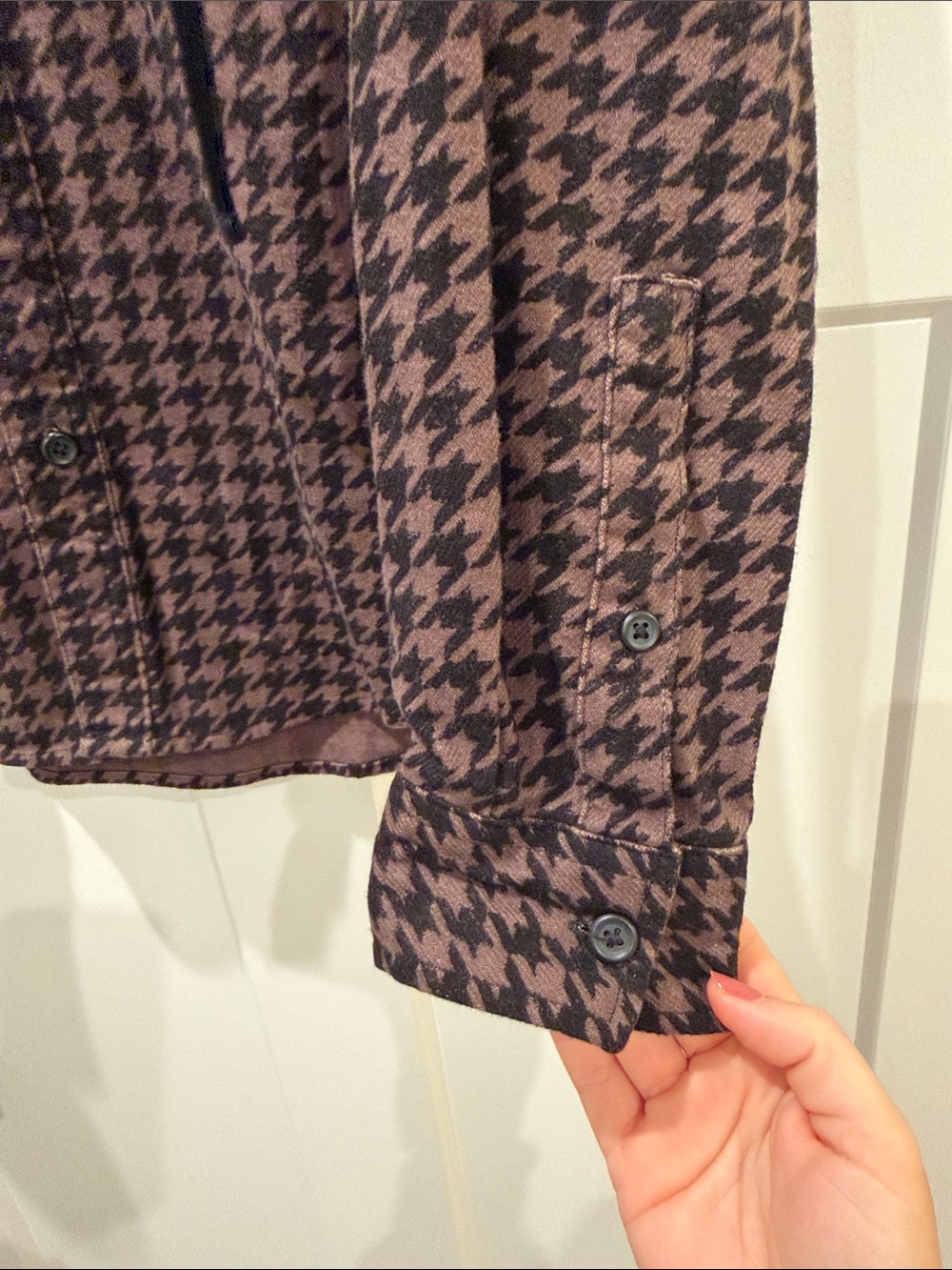 Original Use Houndstooth Shacket - Picture 3 of 4